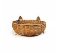 Gralara Washable Sleeping Bed Cat Bed Cushion Featuring Cozy Woven Design Supportive Raised Rim For Up Everyday Indoor Use suitable for living rooms bedrooms pet corners