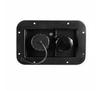 Gralara Water Inlet Access Panel Recessed Motorhome Water Inlet Access Panel Rectangular, Black