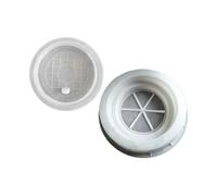 Gralara Well Rings Covers Model Round White Manhole Cover Sewer Lid Base Concrete Block Reusable PP Material Suitable for Inspection Home Improvement, 30cm