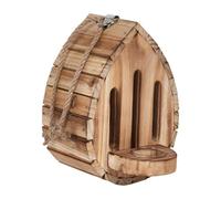 Gralara Wood Butterfly House Butterfly Habitat Water Tray Birding Hanging Butterflies House Nesting Room for Patio Backyard Moths
