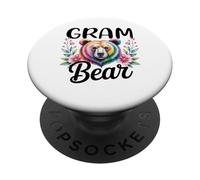 GRAM Bear Floral Graphic for Mothers Day Moments PopSockets Adhesive PopGrip