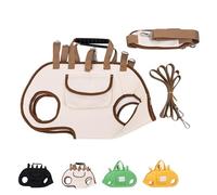 Gram Carrier, Breathable Pet Backpack Carrier for Dogs & Cats: Adjustable. Secure Design for Hiking, Travel with Small/Medium Pets (Khaki,M/8.8-14.3LB)