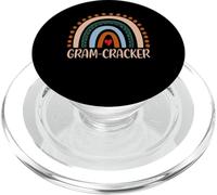 Gram-Cracker Rainbow Grandma Cute Mothers Day Gram-Cracker PopSockets PopGrip for MagSafe