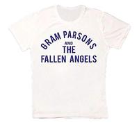 Gram Parsons and The Fallen Angels Folk Rock Retro Vintage Unisex T Shirt 975 White