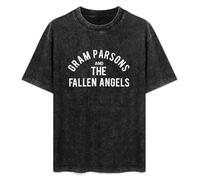 Gram Parsons and The Fallen Angels Unisex Printed T-Shirt Mens Black Tee Shirt XL