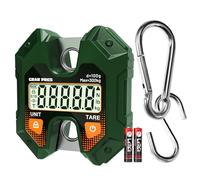 GRAM PRES Digital Hanging Scale 660LB/300KG,Handheld Mini Crane Scale,Deer Hunting Scales,Digital Luggage Scale with Hooks for Farm，Fishing, Fish, Meat，Game,Outdoor.