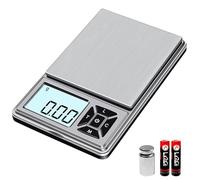 GRAM PRES Digital Pocket Gram Scale 300g x 0.01g Accuracy, Micro Mini High Precision Scale Digital Weight Grams And Oz For Jewelry, Diamond,Arrows, Powders, Herbs And Food,With 50g Cal Weights