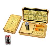 GRAM PRES Digital Pocket Gram Scale 300g x 0.01g Accuracy， Small Mini High Precision Gold Scale Digital Weight Grams And Oz For Jewelry,Diamond，Arrows, Powders And Medicine,With 50g Cal Weights