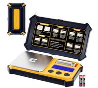 GRAM PRES Digital Pocket Gram Scales 300g x 0.01g Accuracy Small Portable Precision Scale with Digital Weight in Grams and Oz for Jewellery, Diamonds, Powders and Medicine, with 50g Cal Weights
