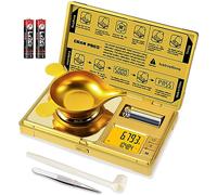 GRAM PRES High Precision Milligram Scale,50g/0.001g Digital Mini Pocket Gram Scale,Mg Scale For Weighing Powders,Jewelry, Medicine, Gem, Reloading,Gold Scale With Cal Weight, Tweezer And Tray