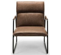 Gramercy Brown Leather Accent Chair