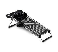 Gramercy Kitchen Co. Adjustable Stainless Steel Mandoline Food Slicer - Comes with One Pair Cut-Resistant Gloves || Vegetable Onion Potato Chip French Fry Julienne Slicer