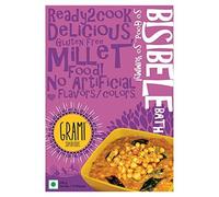 Grami Superfoods Millet Bisebele Bath | Gluten Free | Preservative Free | Healthy Breakfast | Easy & Ready To Cook | Lower Blood Sugar | Weight Loss | Rich In Protein & Fiber - 200gm (Pack of 1)