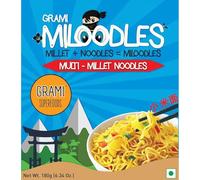 Grami Superfoods - Multi Millet Noodles, No Maida, Not Fried, No Preservative, No Artificial Flavour Added, No MSG, Low GI, No Oil Cholesterol Free Millet Noodles -180gm (Pack of 1)