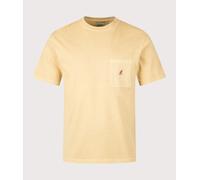 Gramicci Mens One Point Pigment Dyed T-Shirt - Colour: Mustard Pigment - Size: Large