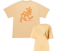 Gramicci - Organic cotton T-shirt - Running Man Tee Mango for Men - Size L - Orange Orange L