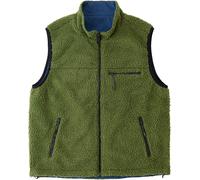 Gramicci - Warm, reversible sleeveless fleece - Reversible Sherpa Vest Olive Dusty Navy for Men in Nylon - Size S - Khaki Khaki S