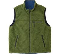 Gramicci - Warm, reversible sleeveless fleece - Reversible Sherpa Vest Olive Dusty Navy for Men in Nylon - Size M - Khaki Khaki M