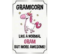 gramicorn like a normal gram but more awesome funny cute cool unicorn birthday christmas notebook journal gag gift for gram: happy mothers day ... kids grandson granddaughter grandkids