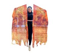 Gramigg 2Pcs Praise Dance Worship Flags With Scalable Rod Flame Pattern Worship Wing Flags For Dancers Praise Dance With Scalable Rod