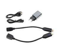 Gramigg 2PCS To Rj45 RX Female Male Extender Adapter Cable HDMI-Rj45 1080 Adapter Cord With Power Supply