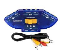 Gramigg 3Port Video Music Video Selectors Video Splitter For Multiple Devices Seamlessly Switching Not Need External Power Supply