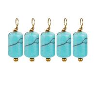 Gramigg 5pcs Sturdy Stainless Steel Jewelry Accessories Featuring Natural Stone for Fashion Enthusiasts and Seeker Daily Use