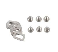 Gramigg 6 Pcs For Alloy Pedal Cleats Bolts Spacer Self-locking Pedals Bolts Screws Set For LOOK Mountain Bi Road Bike Screws
