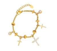 Gramigg Adjustable Handmade Featuring Solar Moon Sparkling Cubic Zirconia Stainless Steel Jewelry Accessories Sun Moon Inspired Fashion