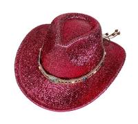 Gramigg Cowboy Hat Sparkly Sequined Hat For Disco House Cocktails Parties Vacation For Male Female Comedian Actor Disco Party Hat