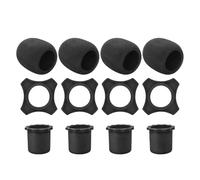 Gramigg Durability Microphone Sponge Cover NonSlip Rings Protective Layer Rubber Sleeve for Stage Conference Event Travel Use Sponge Mic Grip Protectors
