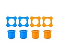 Gramigg Durability Microphone Sponge Cover NonSlip Rings Protective Layer Rubber Sleeve for Stage Conference Event Travel Use Sponge Mic Grip Protectors