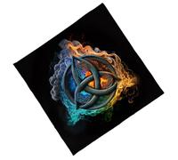 Gramigg Elegant Velvets Tablecloth Portables Divination Mats With Mystical Artwork For Spiritual Meditations And Home Decoration Pattern Tablecloth