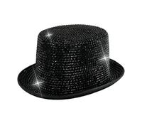 Gramigg Funny Parties Hats Black Magicians Hat Wide Border Hat Costume Decoration For Costume Parties And Carnivals