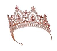 Gramigg Girls Party Crowns Carnivals Witch Headpiece Luxurious Crystal Medieval Headwear For Festival Halloween