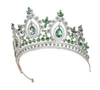 Gramigg Girls Party Crowns Carnivals Witch Headpiece Luxurious Crystal Medieval Headwear For Festival Halloween