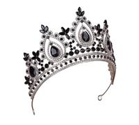 Gramigg Girls Party Crowns Carnivals Witch Headpiece Luxurious Crystal Medieval Headwear For Festival Halloween
