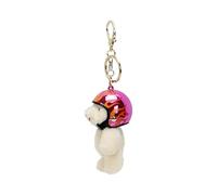 Gramigg Motorcycle Bear Keychain Plush Keyring Cartoon Locomotive Animal Pendant For Bags And Phones Eye Catching Chain Motor Culture Accessory