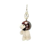 Gramigg Motorcycle Bear Keychain Plush Keyring Cartoon Locomotive Animal Pendant For Bags And Phones Eye Catching Chain Motor Culture Accessory