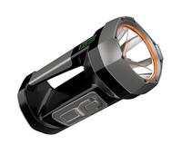 Gramigg Multiple Power Emergencies Flashlight Solar Hand Crank USB Charging Build in Light Digital Display for Outdoor Survival Hand Crank Charging Light