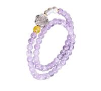Gramigg Pack Of 2 Handmade Crystal Bead Elegant Adjustable Wrist Jewelry Charm Suitable For Various Occasion