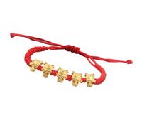 Gramigg Trendy Adjustable Bracelets Handwoven Drawable Dragon Pendant Bangles Chinese Red Rope Wristband For All Occasion
