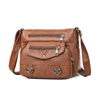 Gramigg Trendy Shoulder Bag With Multiple Compartments Stylish Unisex Crossbody Bag Retro Appeal Suitable For Various Occasions For Daily Use