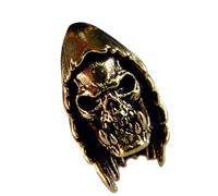 Gramigg Unique Cloaked Skull Metal Beads Pendant For Paracord And Enthusiasts Jewelry Making Paracord Bead Cloaked Skull Pendant