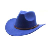 Gramigg Woolen Felt Cowboy Hat For Adult With Buckle Belt Fashion Carnivals Party Costume Women Men Halloween Party Supply Costume Accessories For Women Men