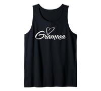 Gramma with Leopard Print Heart Fun Aunt Grandma Mom Gift Tank Top
