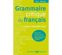Grammaire critique du français (Langues vivantes Français)
