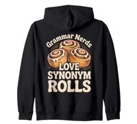 Grammar English Teacher Bread Baker Bakery Synonym Rolls Zip Hoodie