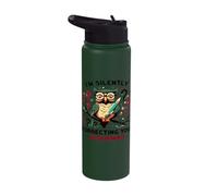 Grammar Guardian Scholarly Owl Edition Silently Correcting Stainless Steel Insulated Water Bottle