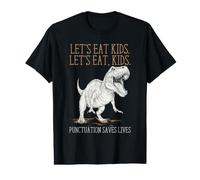 Grammar Humor Punctuation Joke - Let's Eat Kids Value Graphic T-Shirt